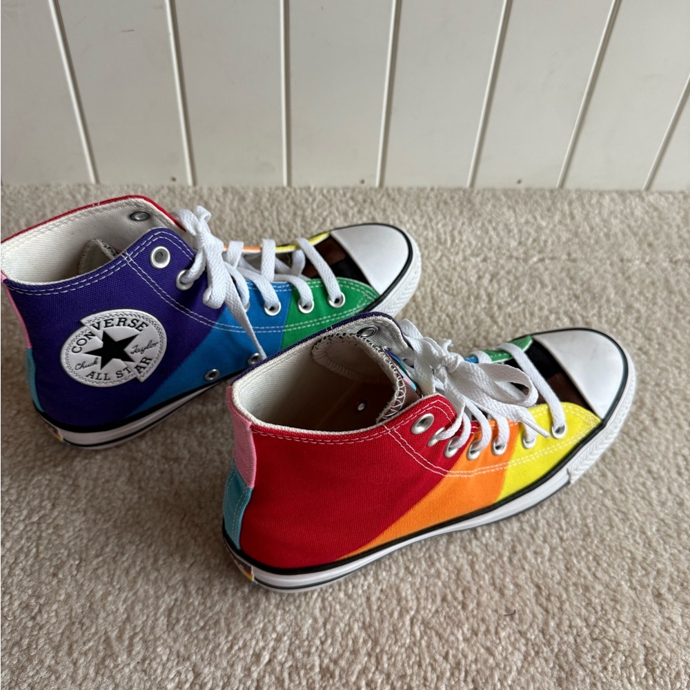 Unisex Converse Chuck Taylor All Star Pride Rainbow Sneakers A06032C M 5 W 7 - Picture 4 of 7